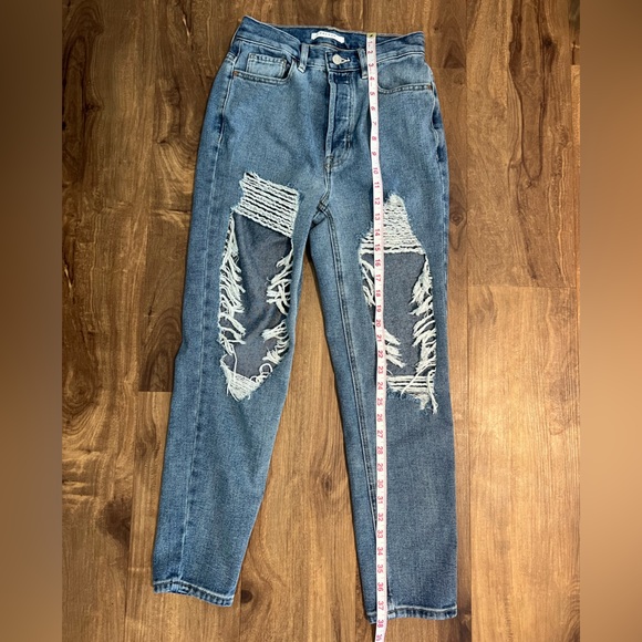 Pacsun Ultra High Rise Slim Jeans, Size 25, Medium Wash - Picture 6 of 7